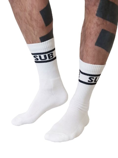 MISTER B CREW SOCKS WHITE