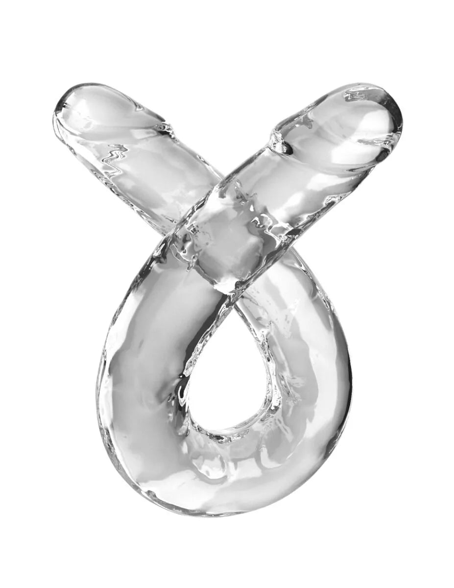 KING COCK 18 INCH DOUBLE DILDO (45,5 CM) - CLEAR