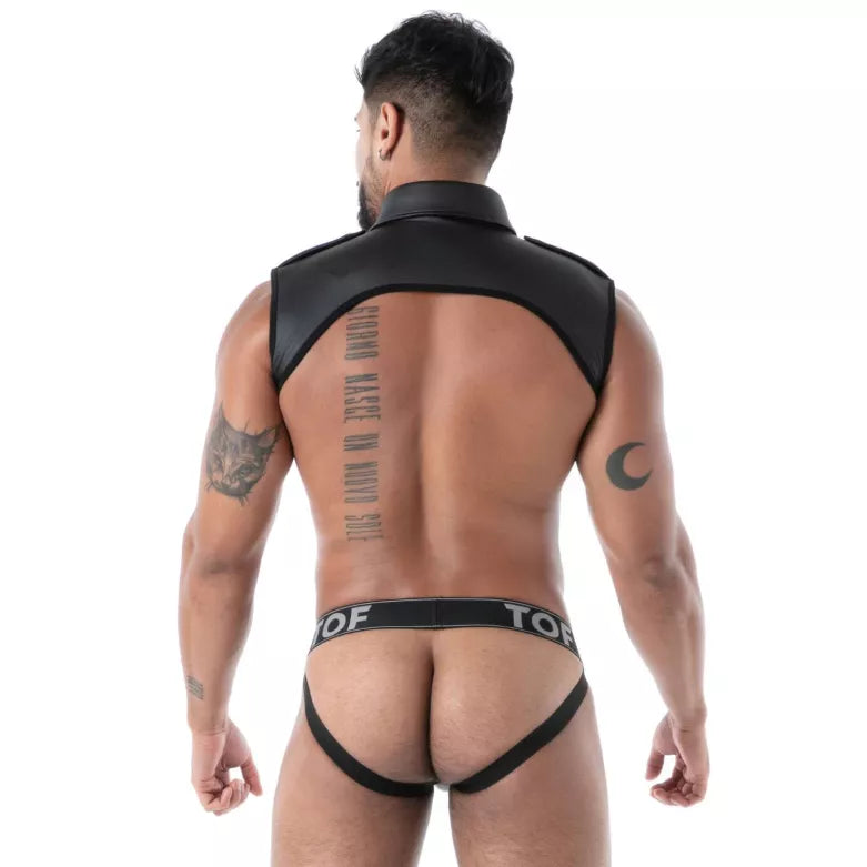 NEOPRENE COLLAR SHIRT HARNESS BLACK