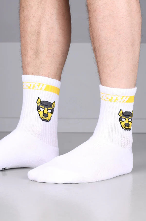 SNKRFTSH PUPPY SOCKS - YELLOW