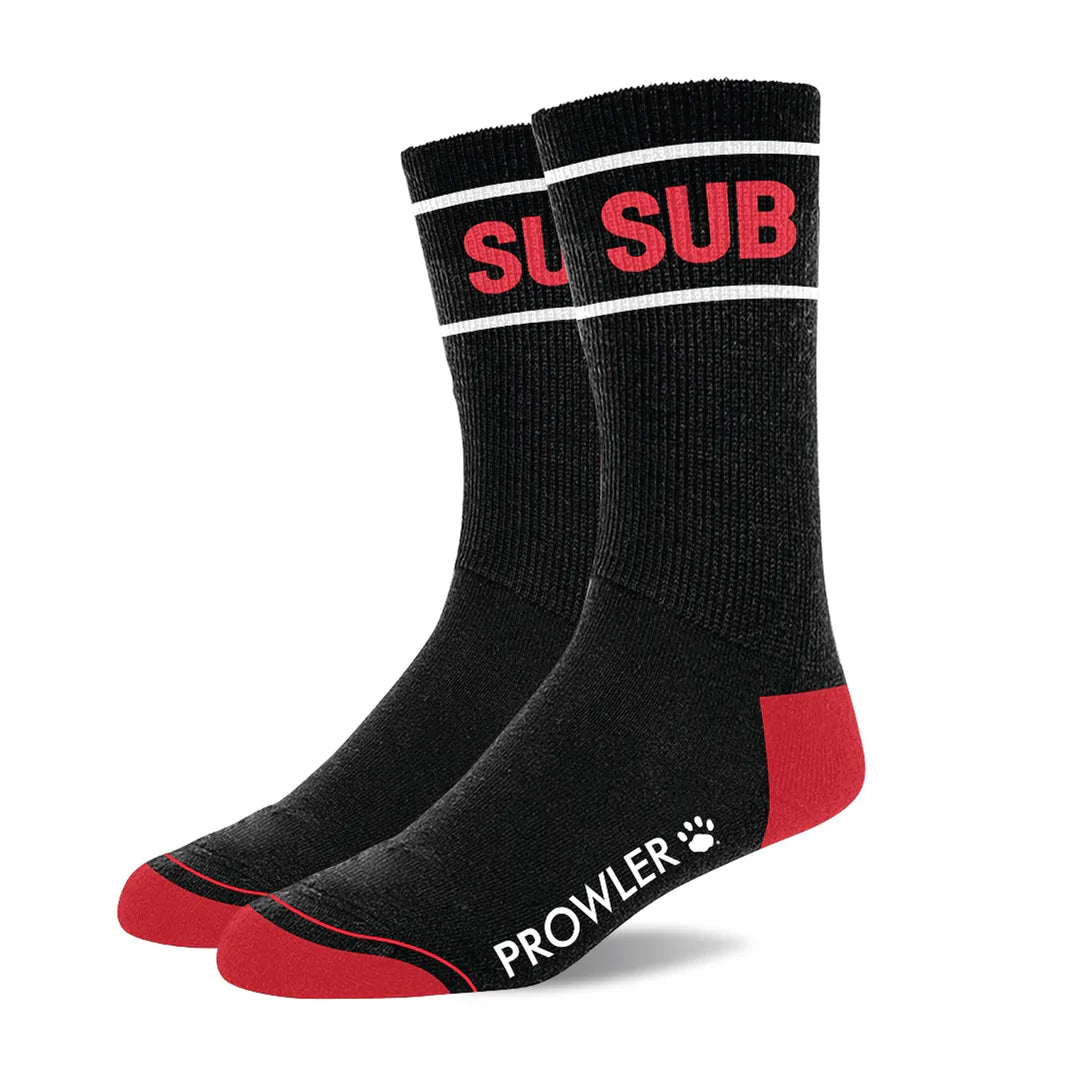 SUB SOCKS - BLACK:RED