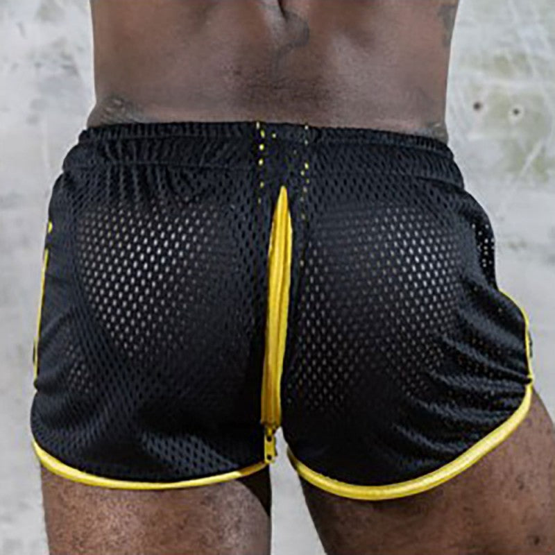 AIRCOOL SHORT - BLACK/YELLOW - ZIPPER