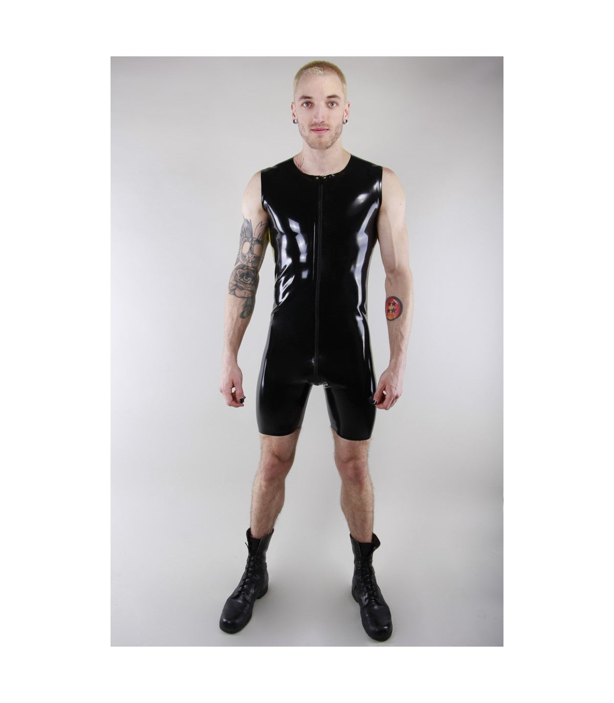 SLEEVELESS SURF SUIT - BLACK