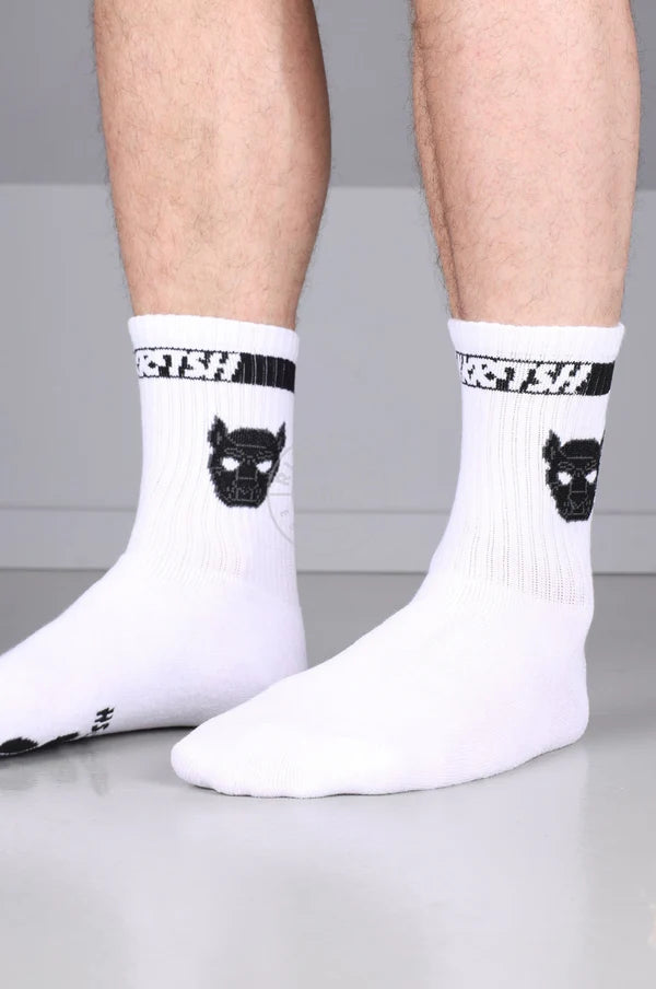 SNKRFTSH PUPPY SOCKS - BLACK