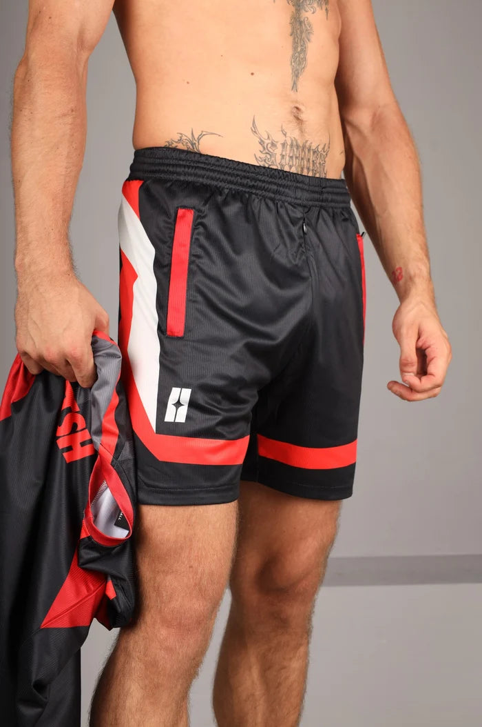 SNKRFTSH SPORTS THRU ZIP SHORT