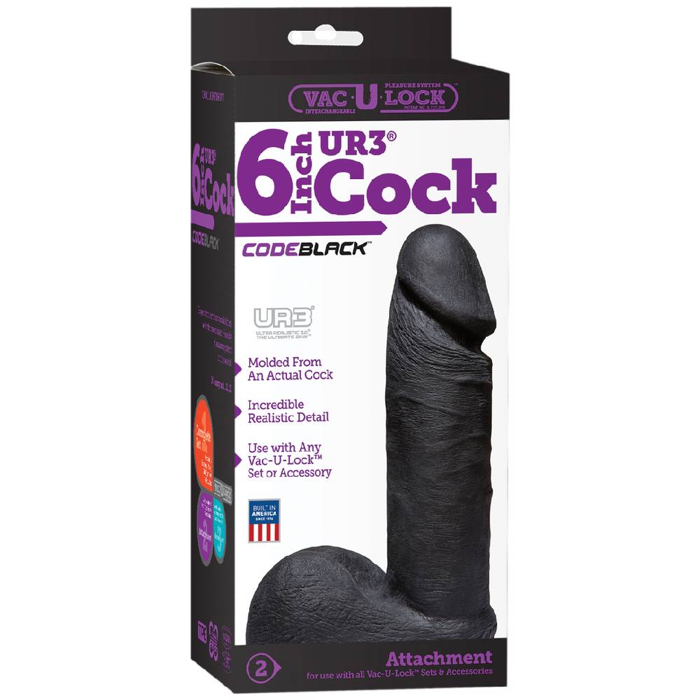 CODEBLACK - ULTRASKYN DILDO - 6" / 15 CM