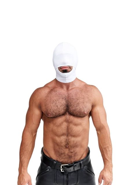 MISTER B MULTI-PURPOSE LYCRA HOOD WHITE