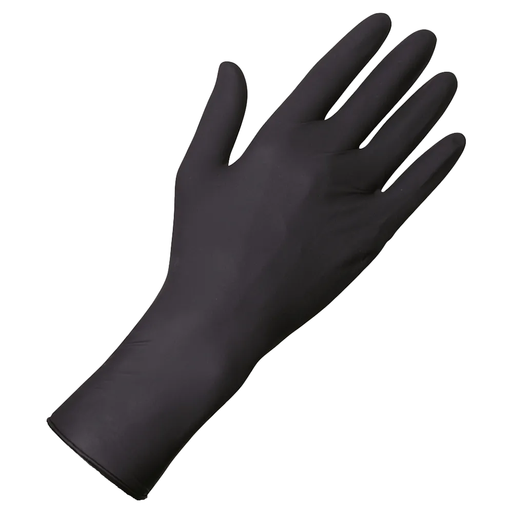 UNIGLOVES SELECT BLACK 300 LONG SURGICAL GLOVES 100 PCS