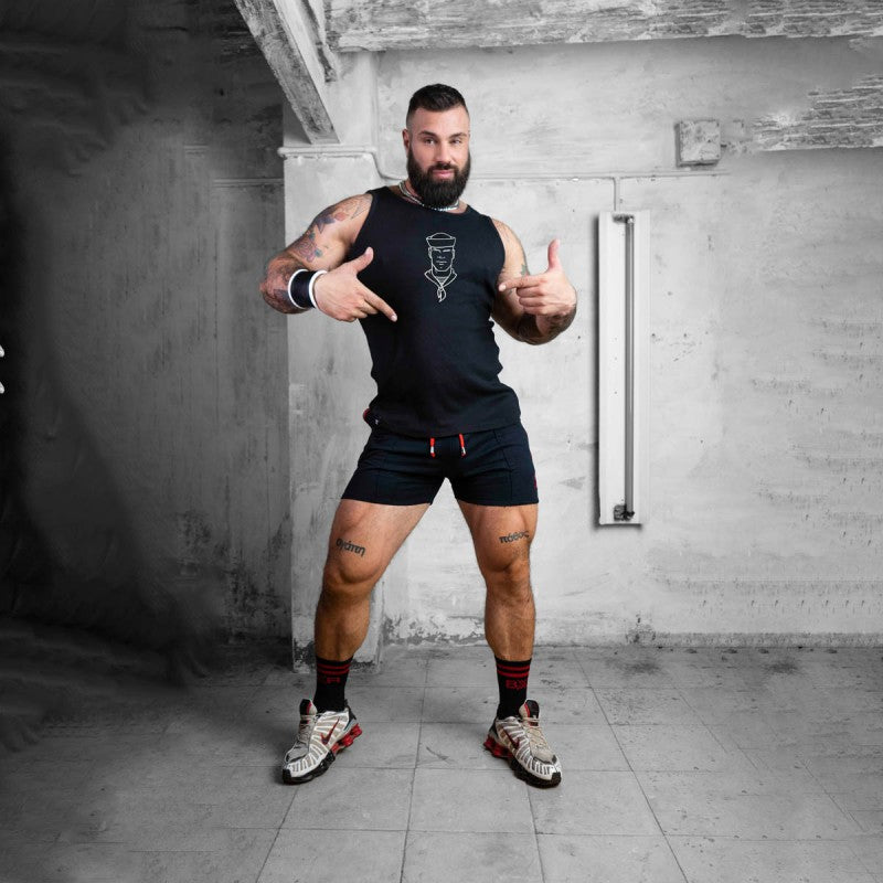 X-VEST GYM CANALÉ - BLACK - SAILOR!