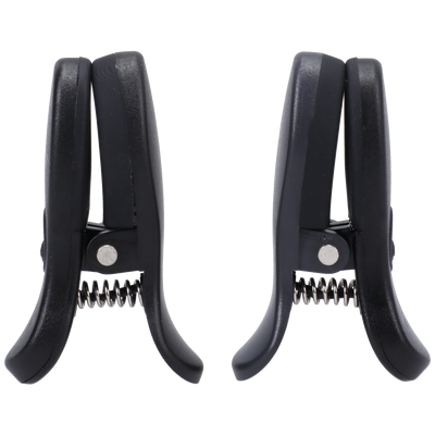 VIBRO GRIPPERS - VIBRATING NIPPLE CLAMPS WITH CASE - BLACK