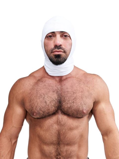 MISTER B MULTI-PURPOSE LYCRA HOOD WHITE