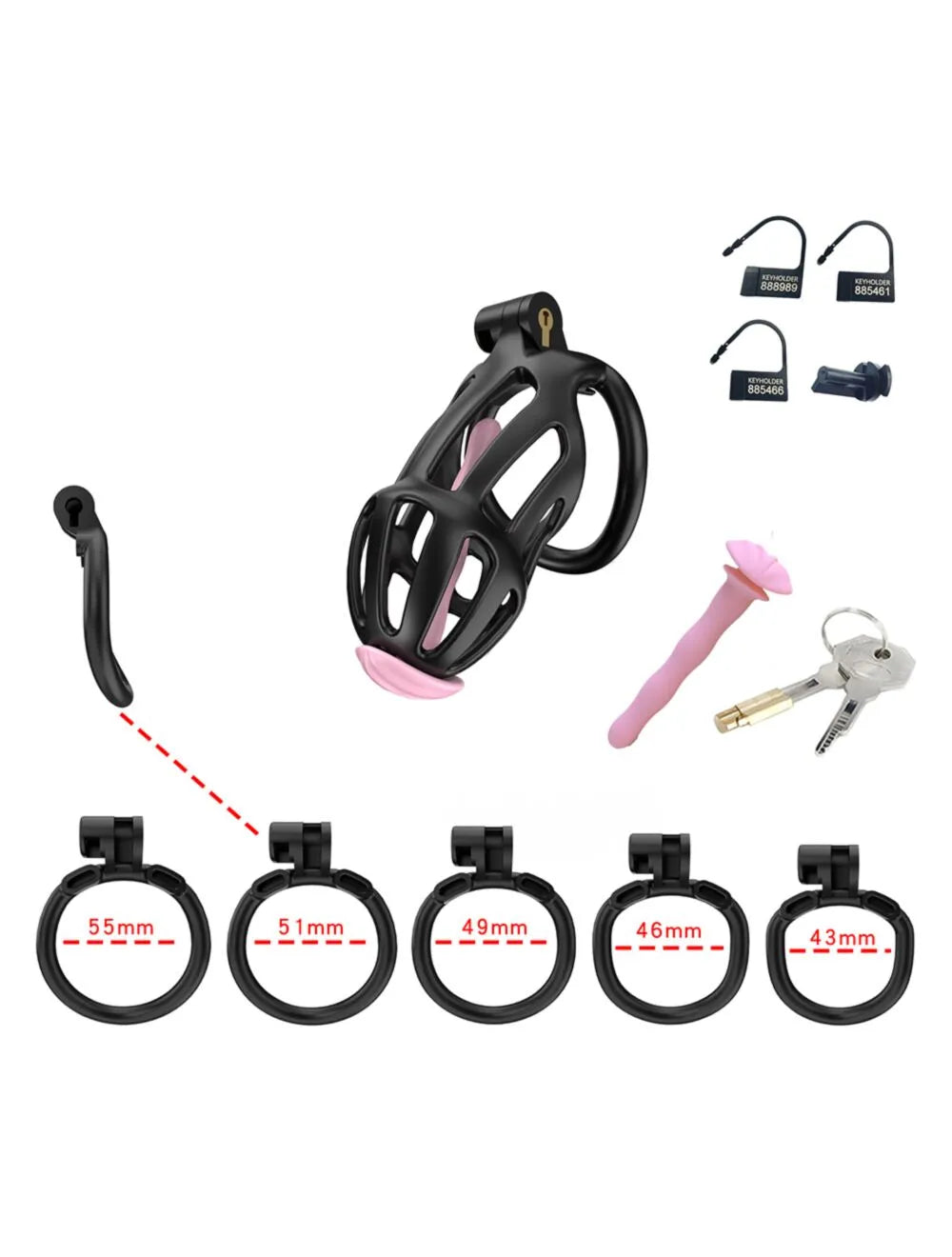 CELLMATE - CENTURION CHASTITY CAGE BLACK SIZE 2