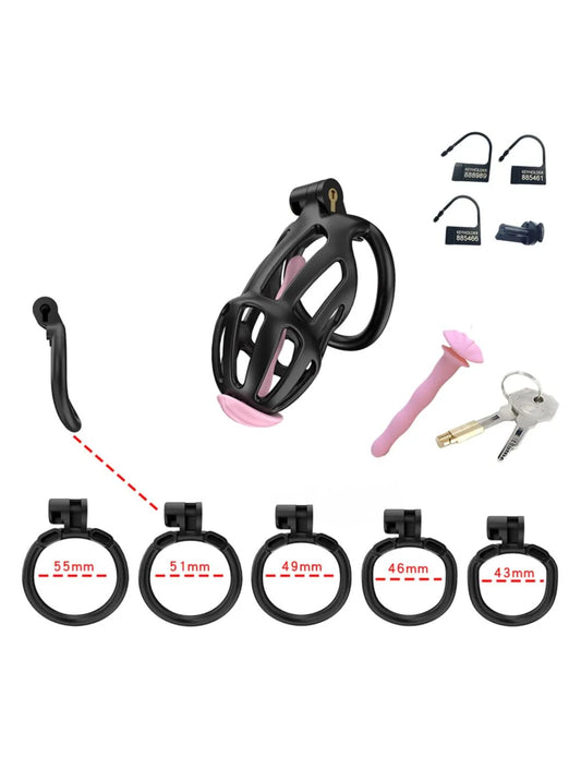 CELLMATE - CENTURION CHASTITY CAGE BLACK SIZE 2