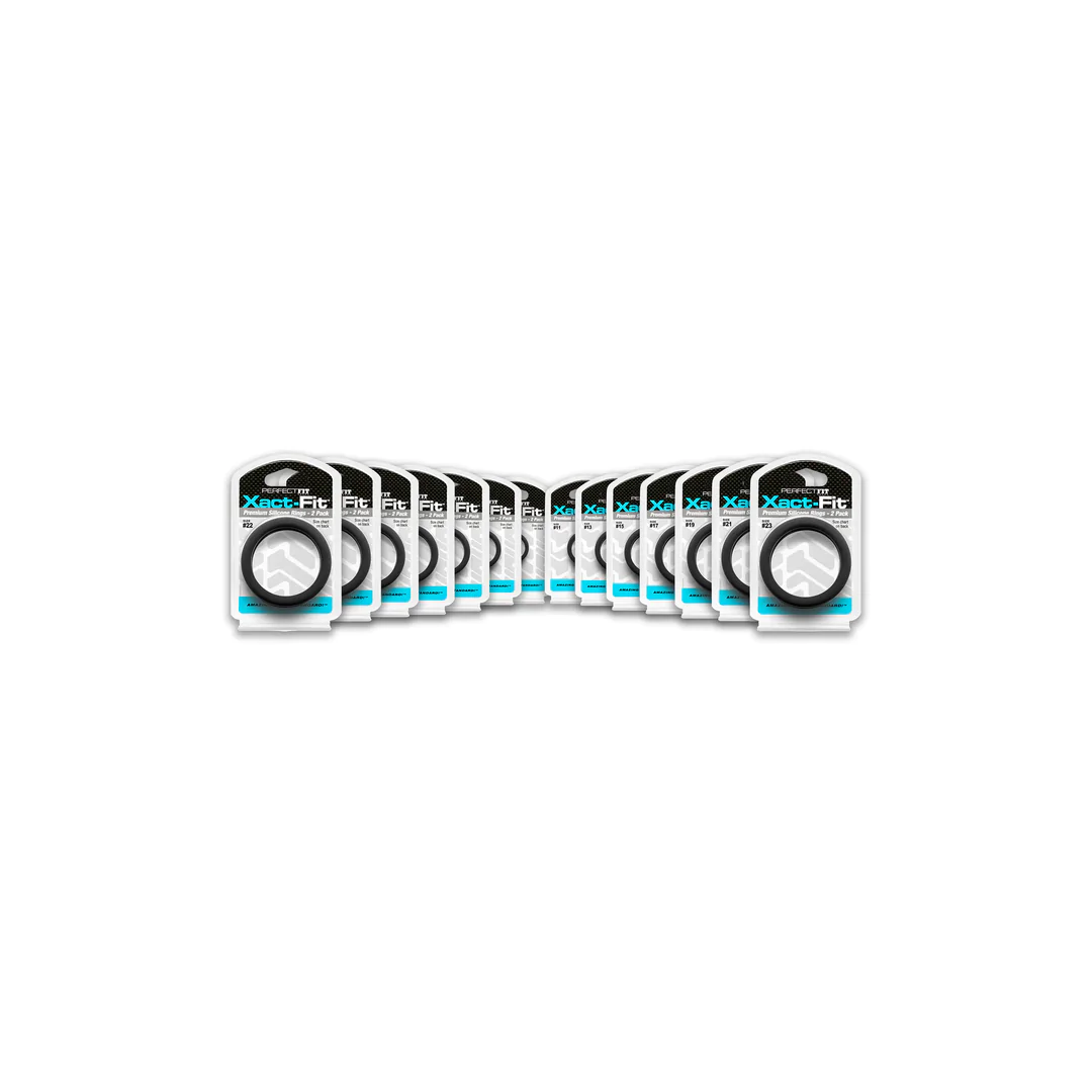 XACT-FIT COCKRING 2-PACK - BLACK