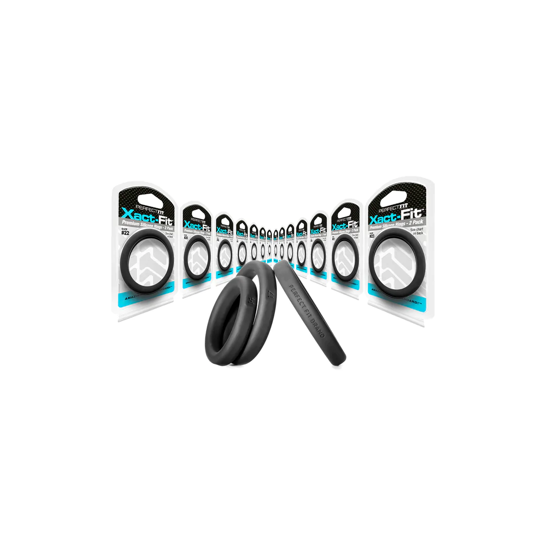 XACT-FIT COCKRING 2-PACK - BLACK