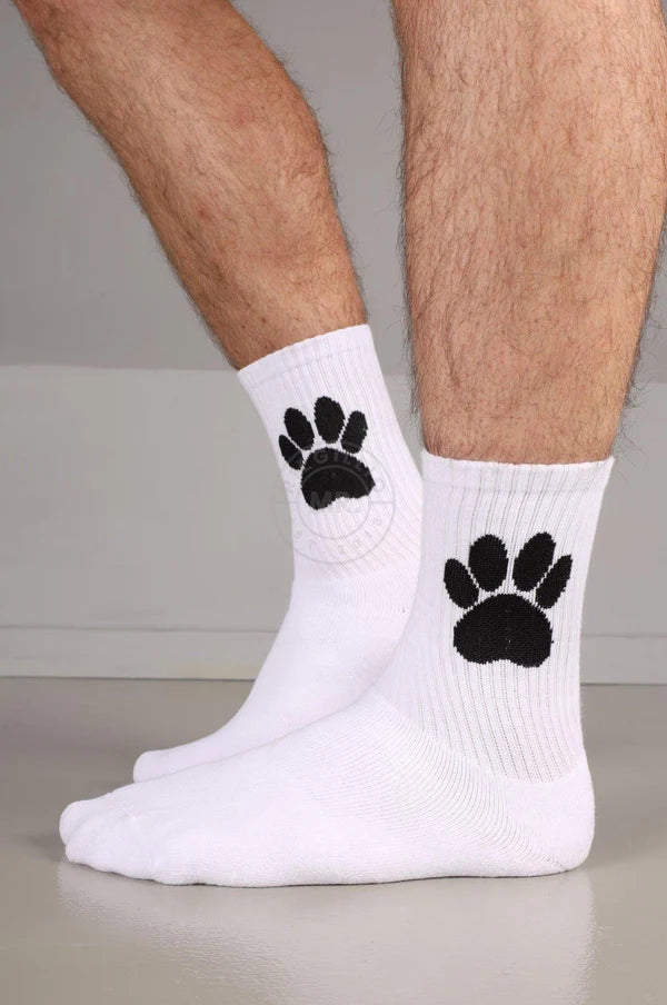 SNKRFTSH PUPPY PAW SOCKS - WHITE