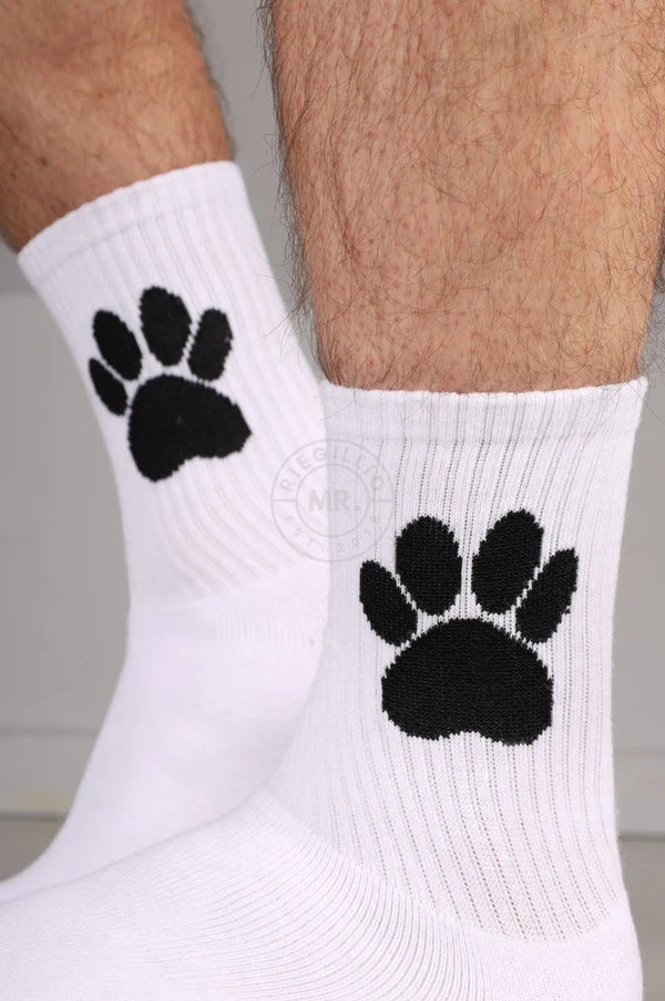 SNKRFTSH PUPPY PAW SOCKS - WHITE