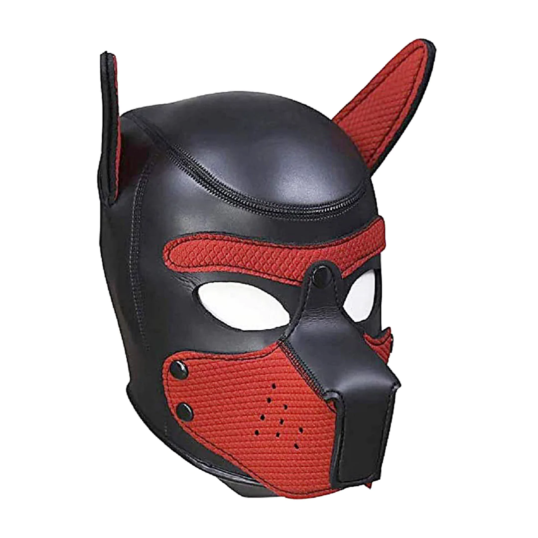 OUCH PUPPY PLAY - NEOPRENE PUPPY HOOD - RED