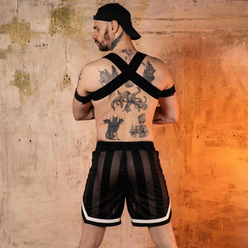 ASSBALL SHORT - C-THRU- BLACK/WHITE