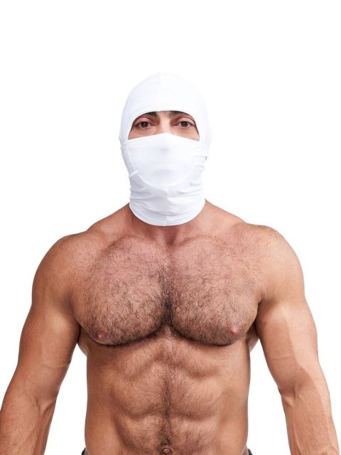 MISTER B MULTI-PURPOSE LYCRA HOOD WHITE