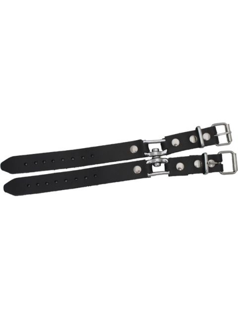 MISTER B LEATHER HINGED CUFF WRISTBAND