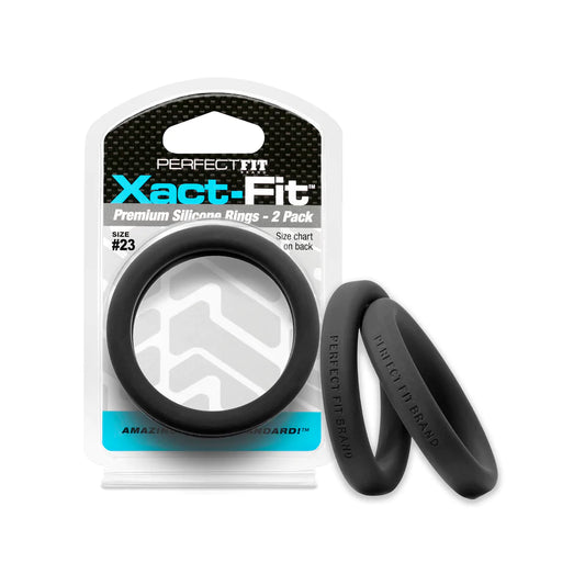 XACT-FIT COCKRING 2-PACK - BLACK