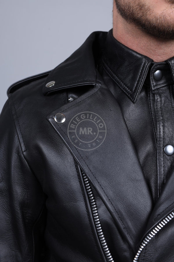 LEATHER BRANDO JACKET