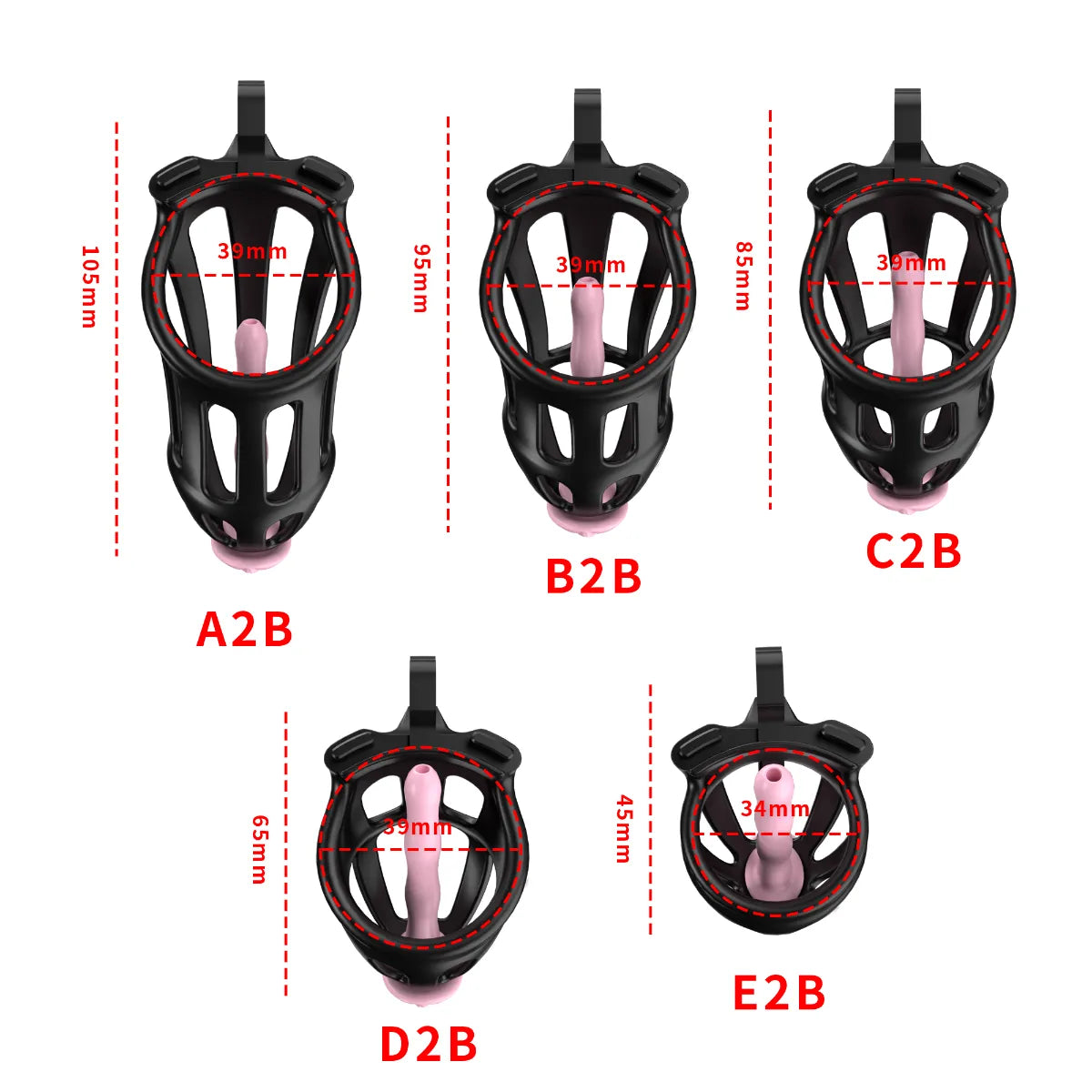 CELLMATE - CENTURION CHASTITY CAGE BLACK SIZE 1