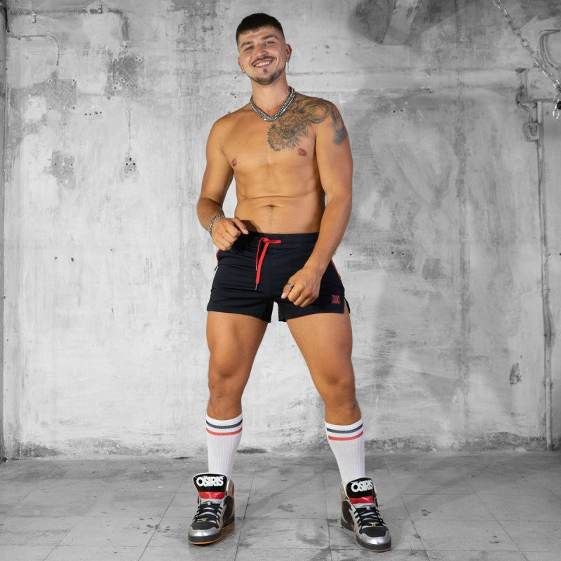 FIT & HORNY SHORT -  BLACK/RED