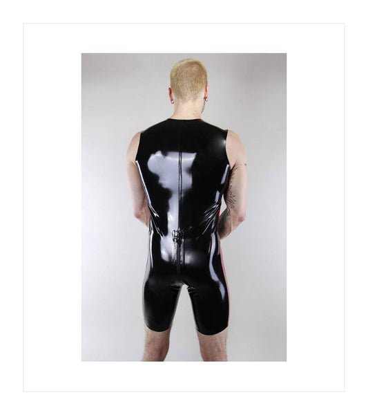 SLEEVELESS SURF SUIT RED